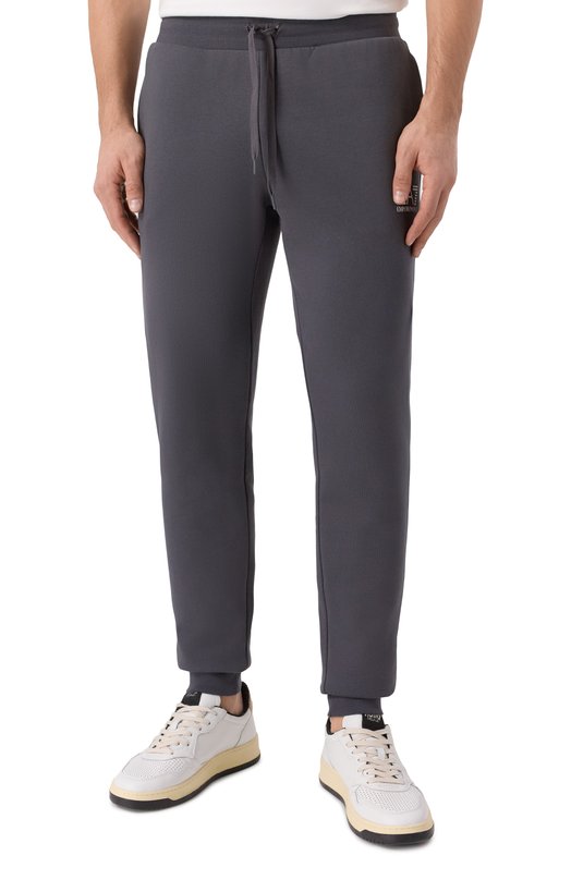 Хлопковый спортивный костюм EA7 7M000967/AF10377 Серый  7M000967/AF10377 Фото 4