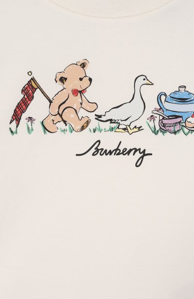 Хлопковая футболка BURBERRY, арт. 8128300, фото 3