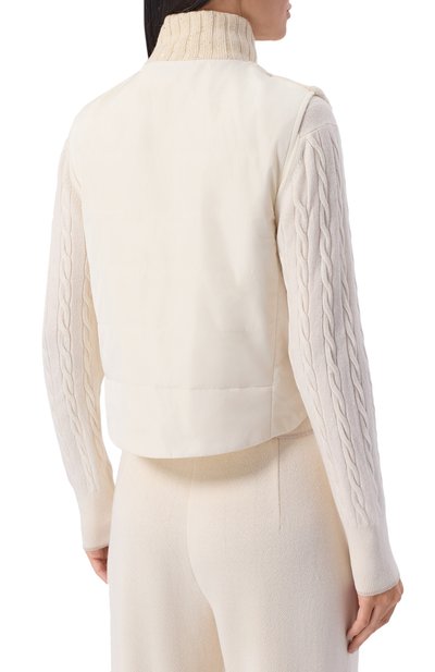 Жилет из шерсти и кашемира GRAN SASSO кремового цвета по цене 75500 руб., арт. 78270/68670, фото 4 Жилет из шерсти и кашемира GRAN SASSO, арт. 78270/68670, фото 4