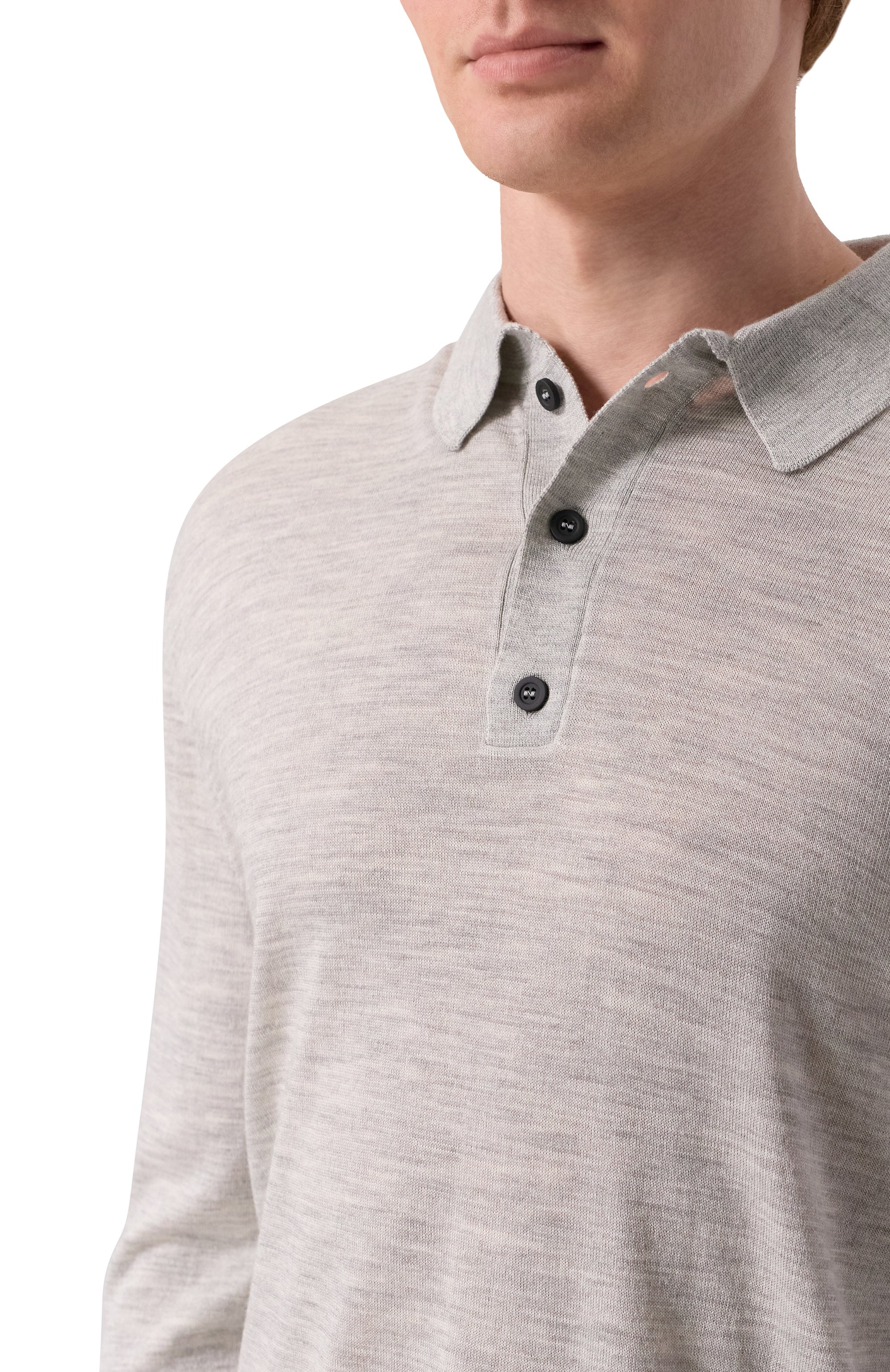 Поло из шерсти и шелка KITON, арт. UMM066703, фото 5