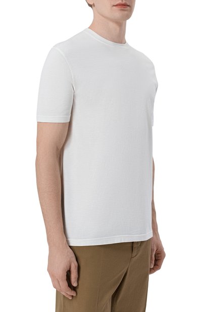 Футболка из шелка и хлопка KITON, арт. UMK0874, фото 3