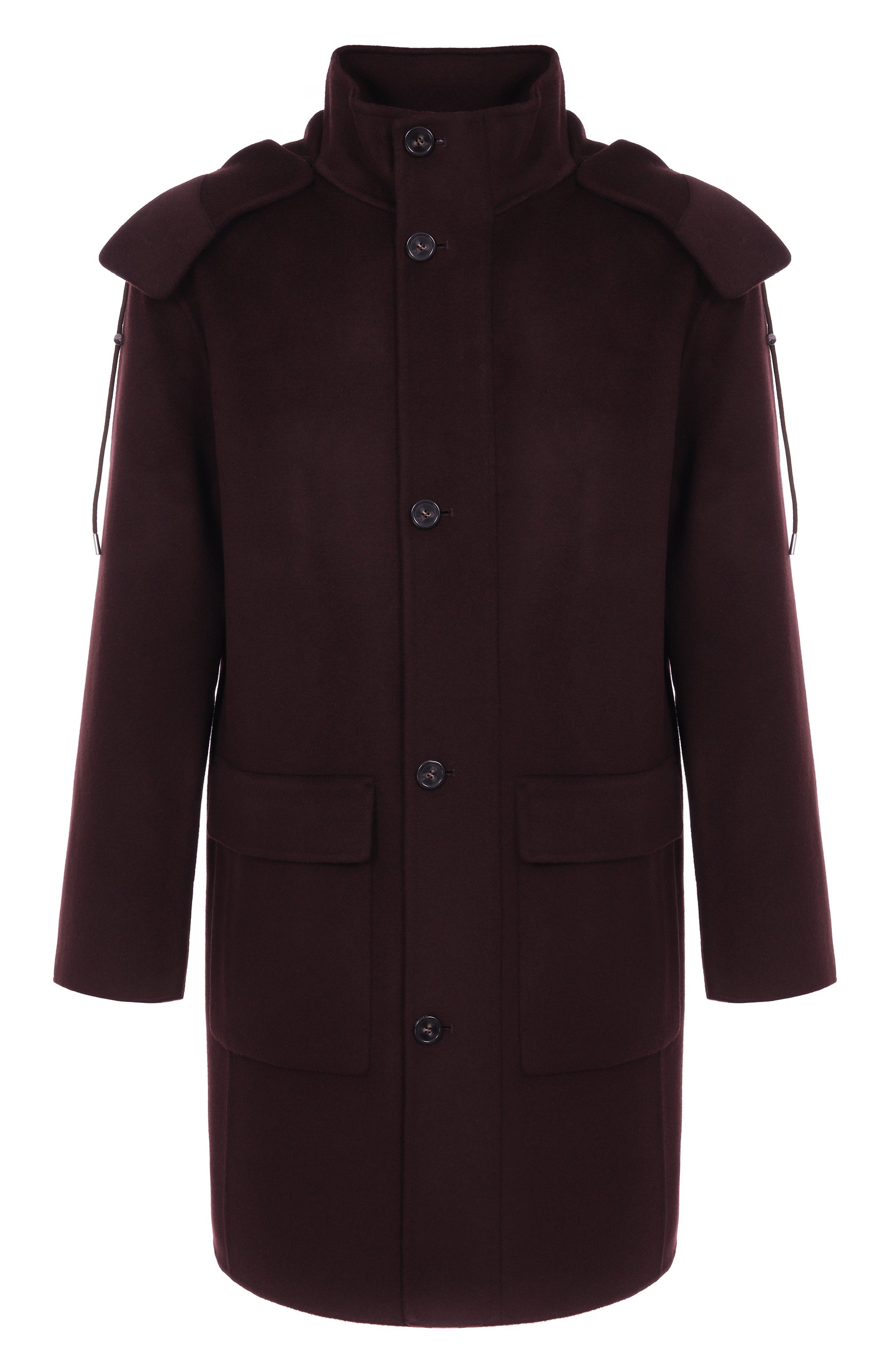Пальто из шерсти и кашемира 12 STOREEZ бордового цвета по цене 65000 руб., арт. 134078, фото 1 Пальто из шерсти и кашемира 12 STOREEZ, арт. 134078, фото 1