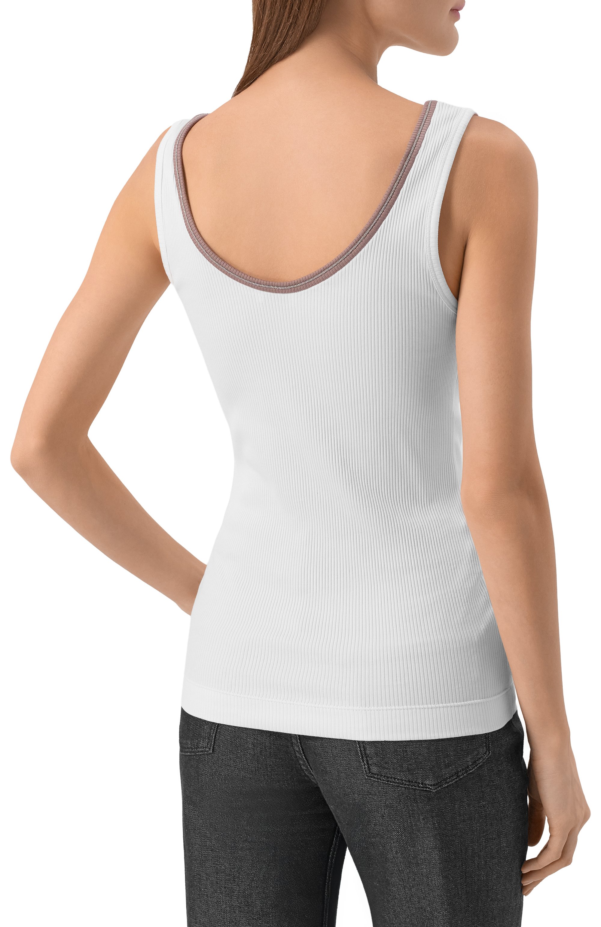 Хлопковая майка BRUNELLO CUCINELLI, арт. MG902D0310, фото 4