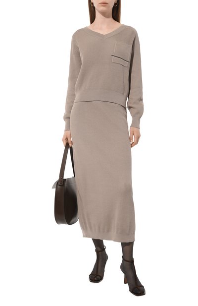 Женская хлопковая юбка BRUNELLO CUCINELLI, арт. M1919B1307