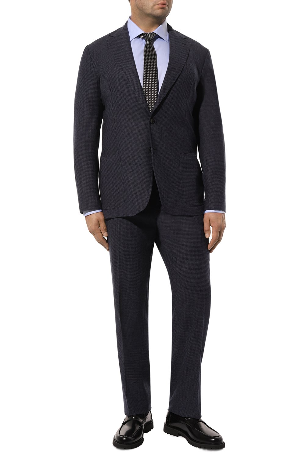 Хлопковая сорочка CANALI голубого цвета по цене 28450 руб., арт. 798/GA60135/31/46-50, фото 2 Хлопковая сорочка CANALI, арт. 798/GA60135/31/46-50, фото 2