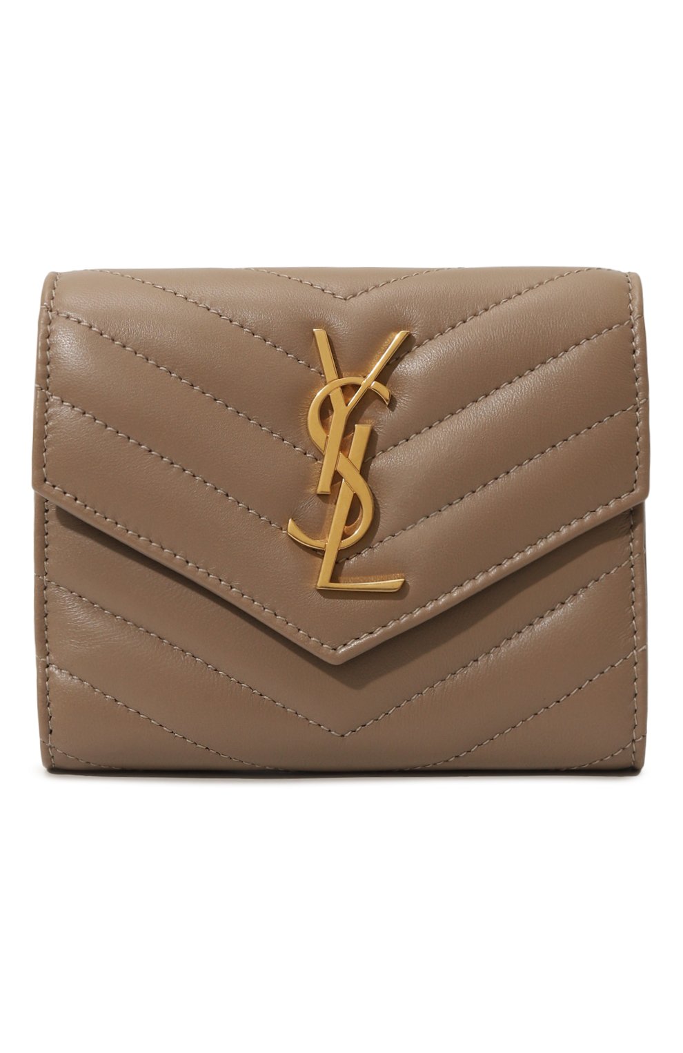 Кожаное портмоне SAINT LAURENT бежевого цвета по цене 98850 руб., арт. 403943/AAA44, фото 1 Кожаное портмоне SAINT LAURENT, арт. 403943/AAA44, фото 1