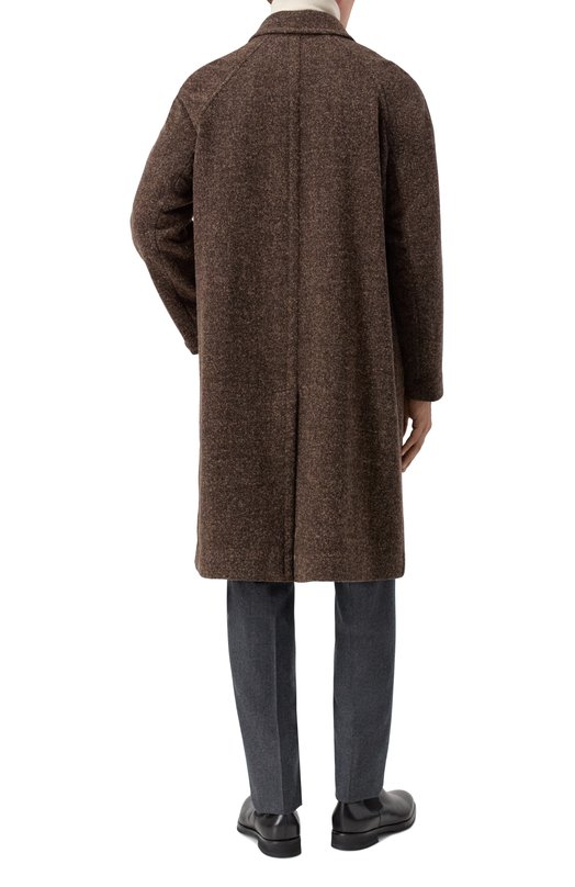 Шерстяное пальто Corneliani 261417-2612204 Коричневый  261417-2612204 Фото 4