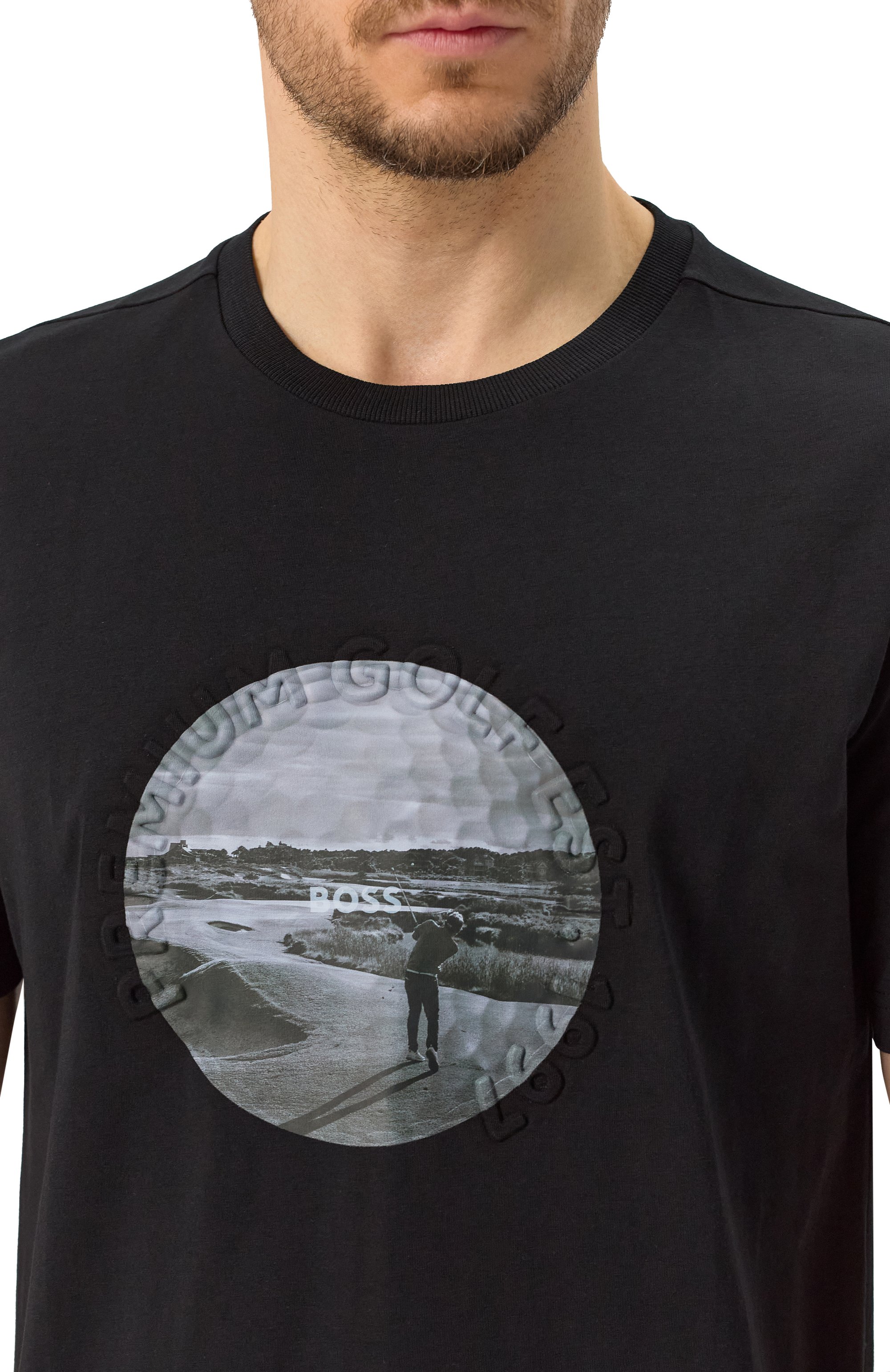 Хлопковая футболка BOSS GREEN, арт. 50537847, фото 5