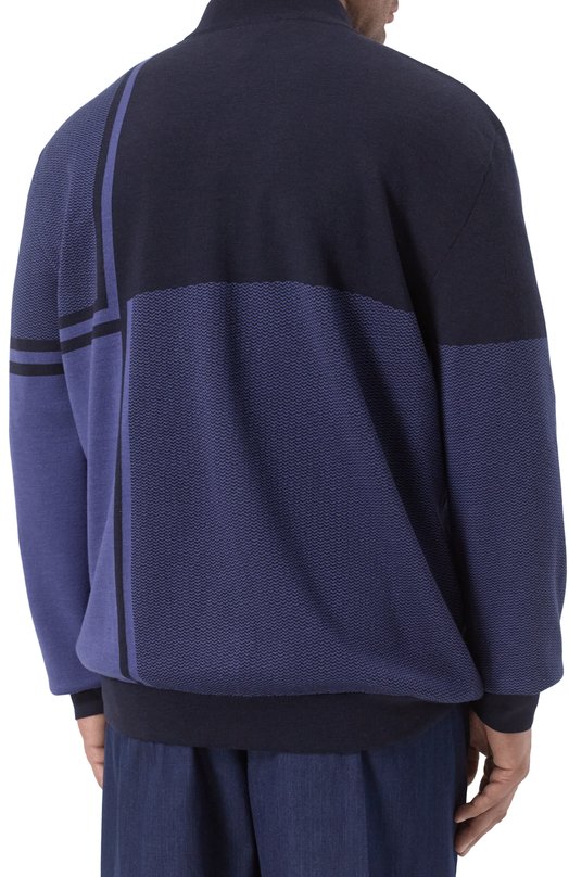 Кардиган из шерсти и шелка Zilli JSS003M0240VZDTB0/62 Синий  JSS003M0240VZDTB0/62 Фото 4