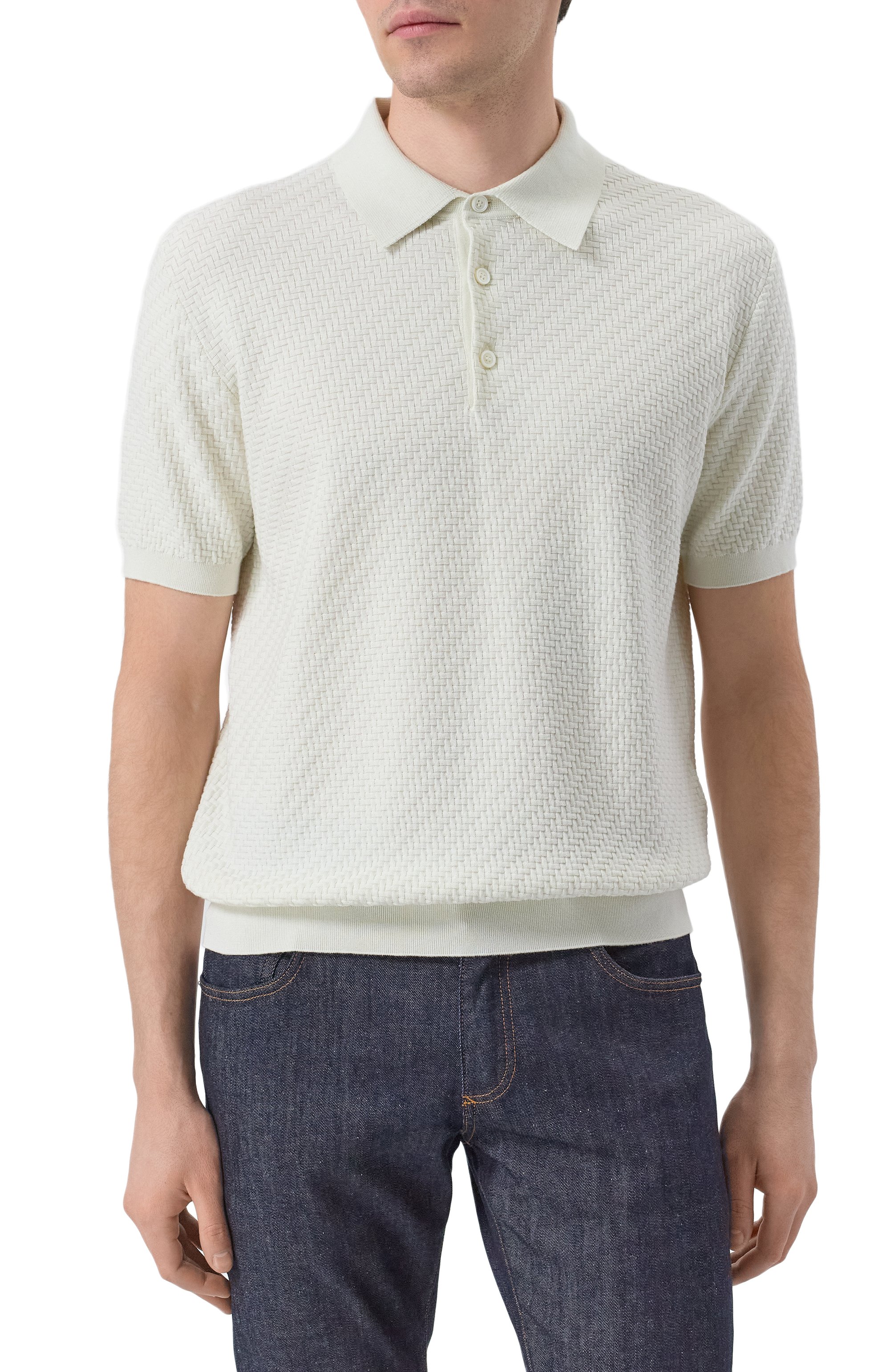 Поло из хлопка и шелка BRIONI, арт. UMR200/PAK22, фото 3