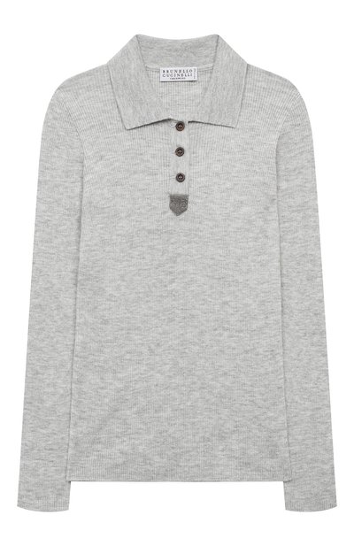 Поло из кашемира и вискозы BRUNELLO CUCINELLI, арт. B9AM81805B