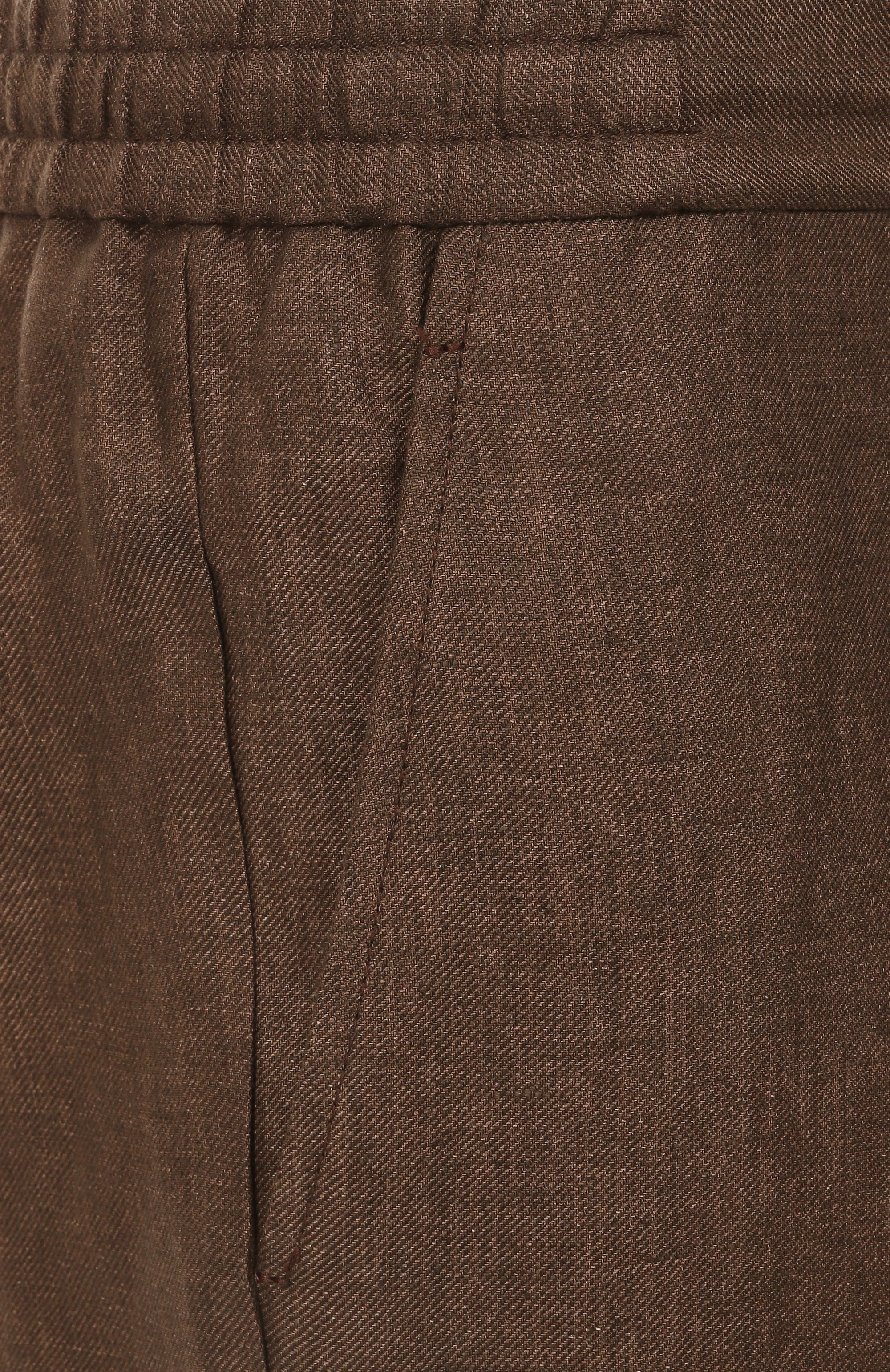 Льняные шорты BERWICH темно-коричневого цвета по цене 29300 руб., арт. SH0RT SPIAGGIA/VT1502, фото 6 Льняные шорты BERWICH, арт. SH0RT SPIAGGIA/VT1502, фото 6