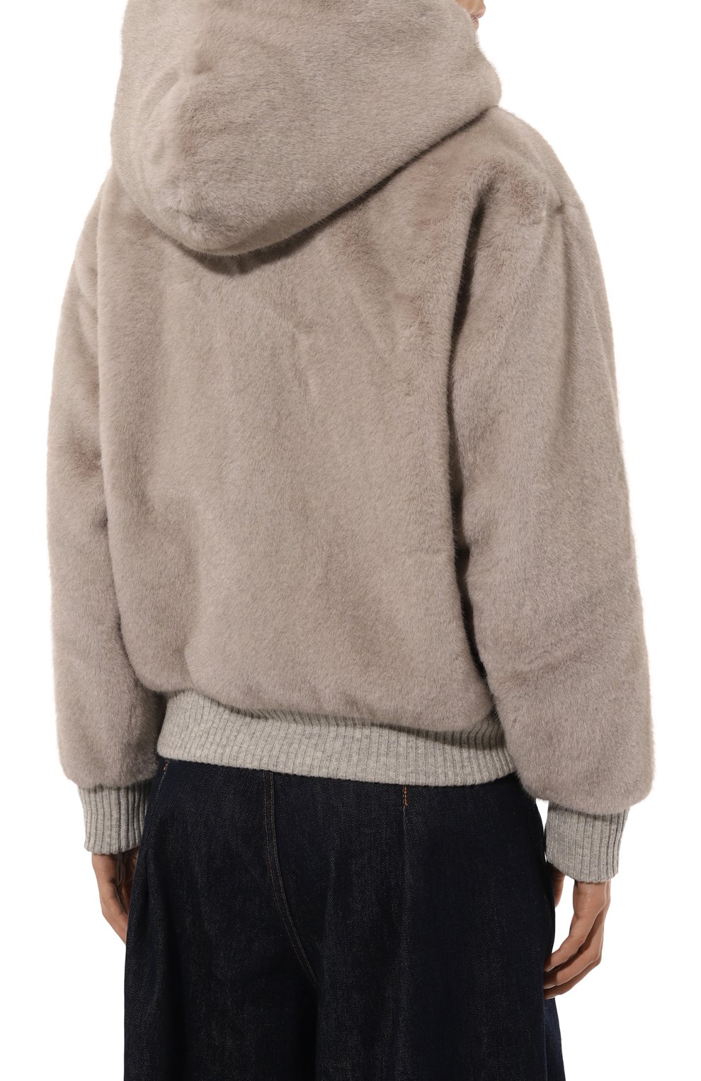 Бомбер из экомеха MAX AND MOI, арт. GALA, фото 4