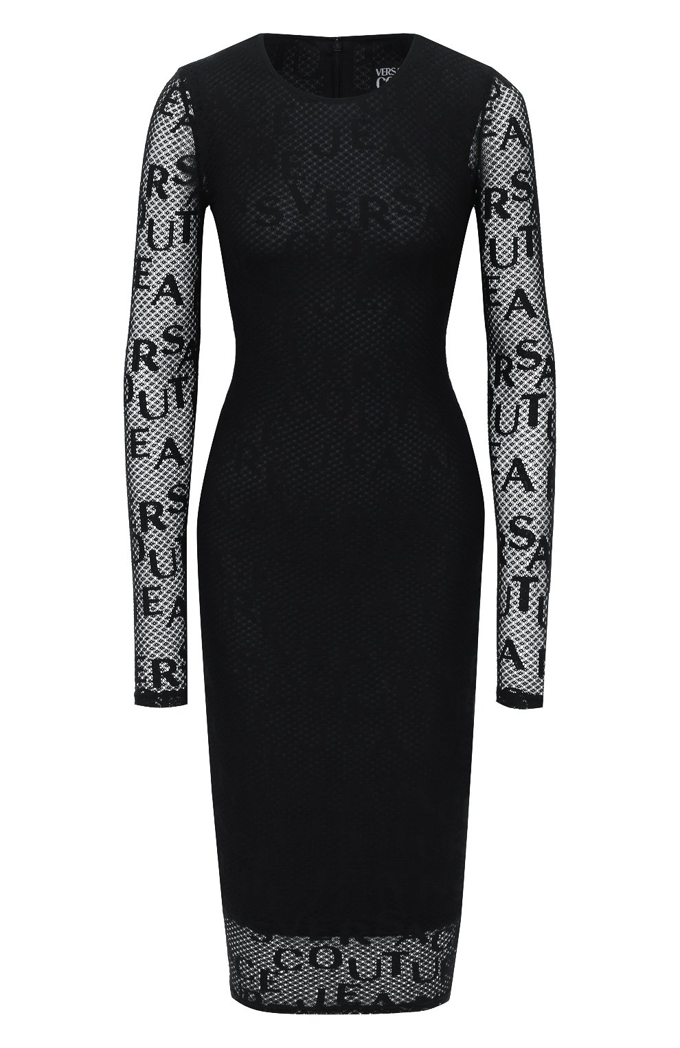 Платье VERSACE JEANS COUTURE черного цвета по цене 35300 руб., арт. D2HZB426-ZDM907/04889, фото 1 Платье VERSACE JEANS COUTURE, арт. D2HZB426-ZDM907/04889, фото 1