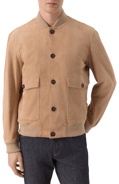 Замшевый бомбер BOSS, арт. 50531146, фото 3