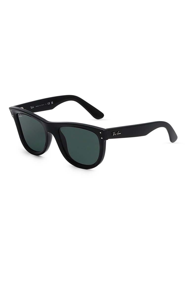 Женские солнцезащитные очки RAY-BAN черного цвета, арт. R0502S-6677VR | Фото 1 (Кросс-КТ: С/з-унисекс; Региональные ограничения белый список (Axapta Mercury): Не проставлено; Нос: Не проставлено; Материал: Пластик; Тип очков: С/з; Очки форма: Квадратные; Оптика Гендер: оптика-унисекс)