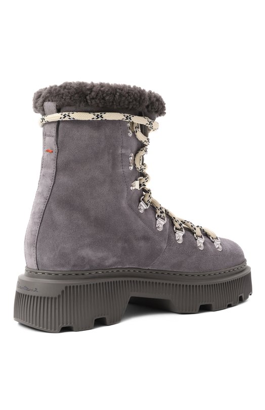Замшевые ботинки Santoni WTCG71823PLTAYHC Серый  WTCG71823PLTAYHC Фото 5