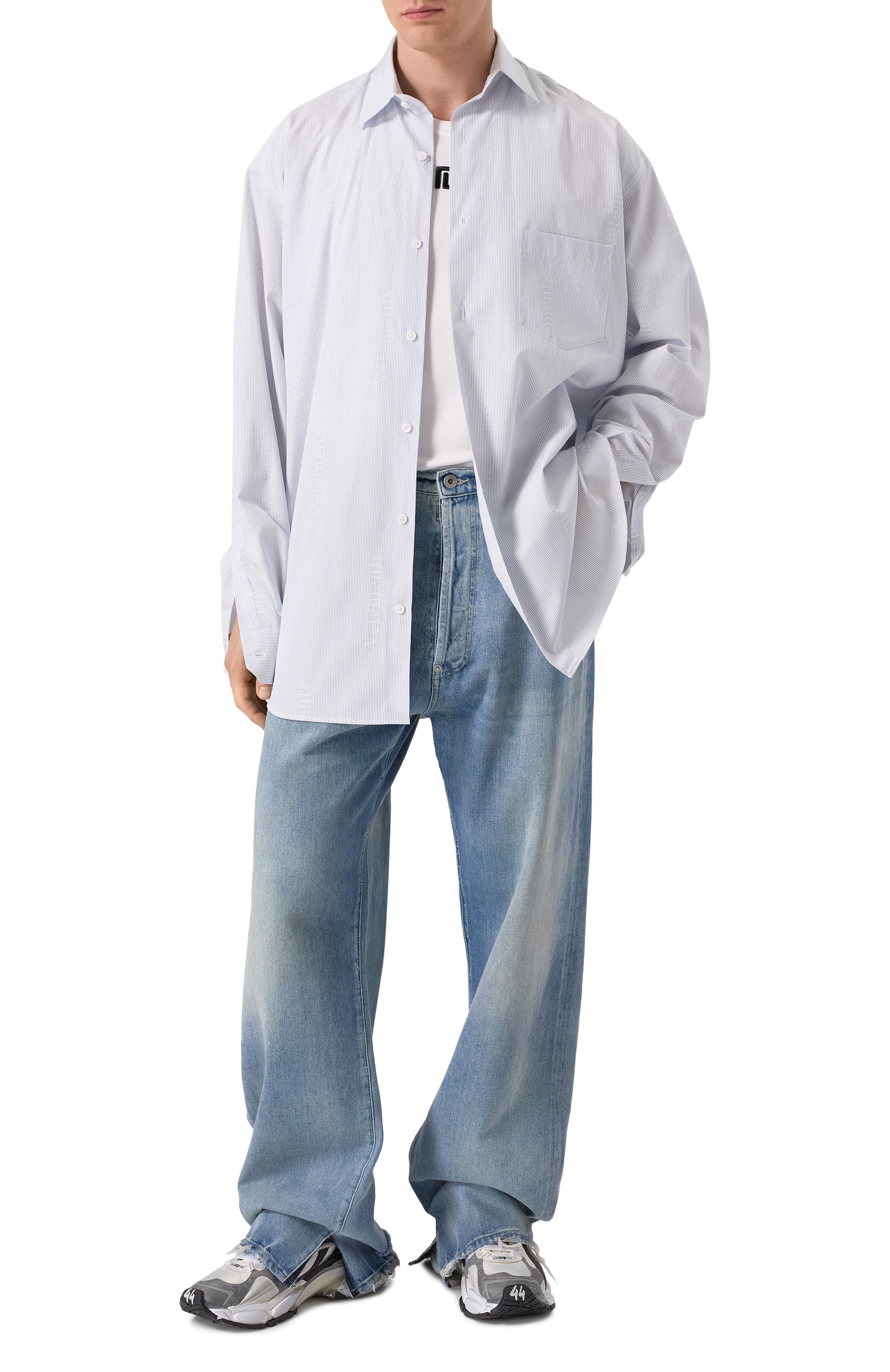 Хлопковая рубашка VETEMENTS, арт. UA66SH410N, фото 2