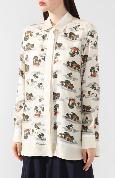 Шелковая рубашка BOTTEGA VENETA, арт. 564974/VF201, фото 3