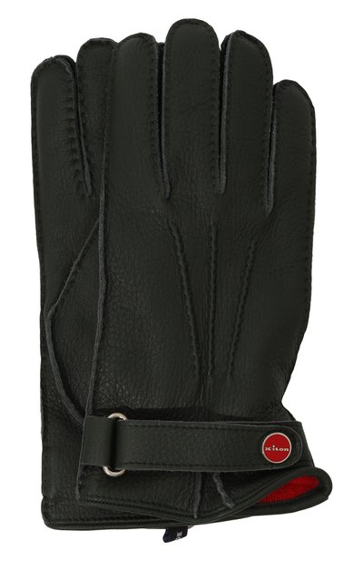 Мужские кожаные перчатки KITON, арт. UGU023K0257F07