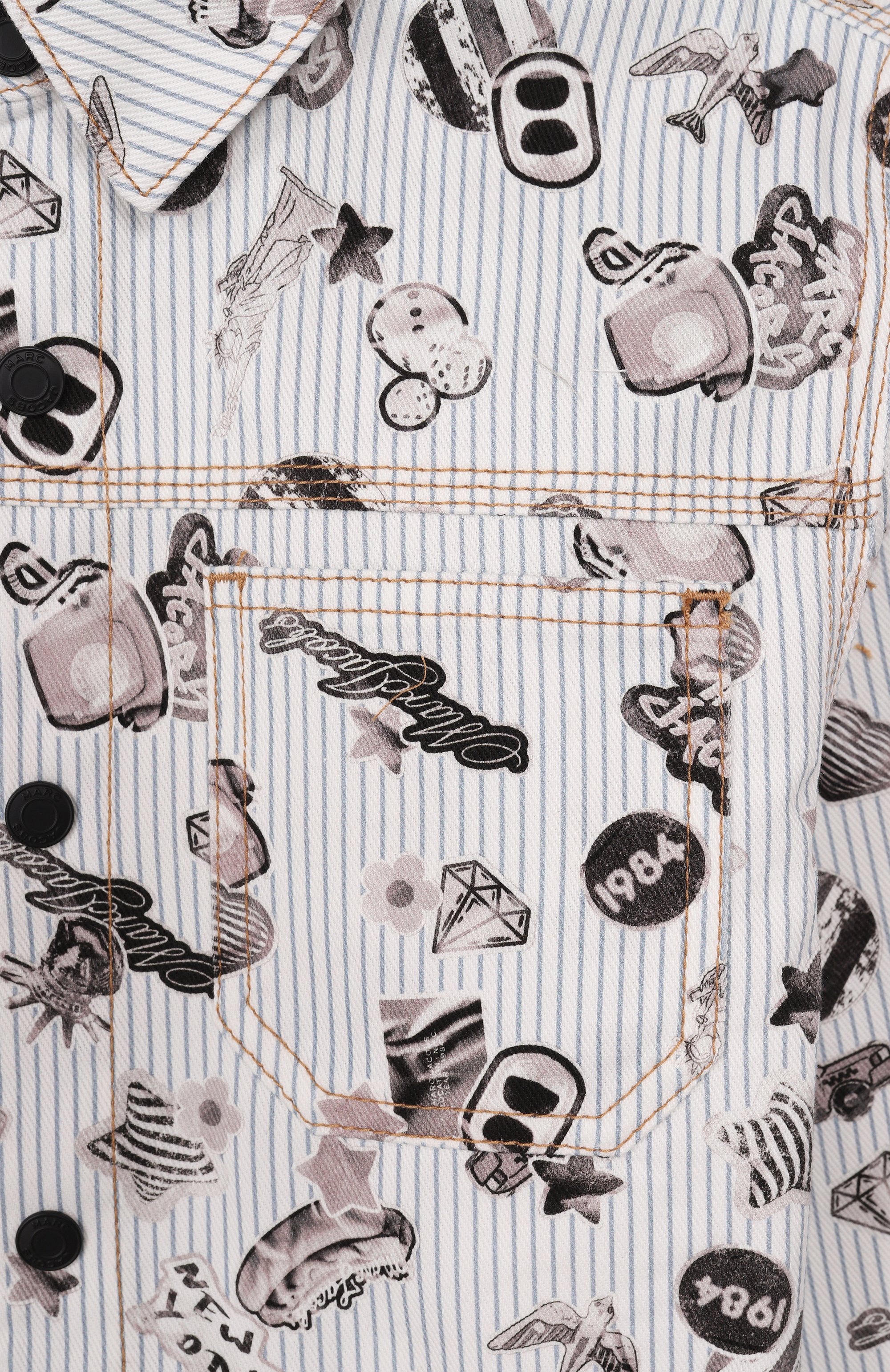 Джинсовая куртка-рубашка MARC JACOBS (THE), арт. W60789, фото 3