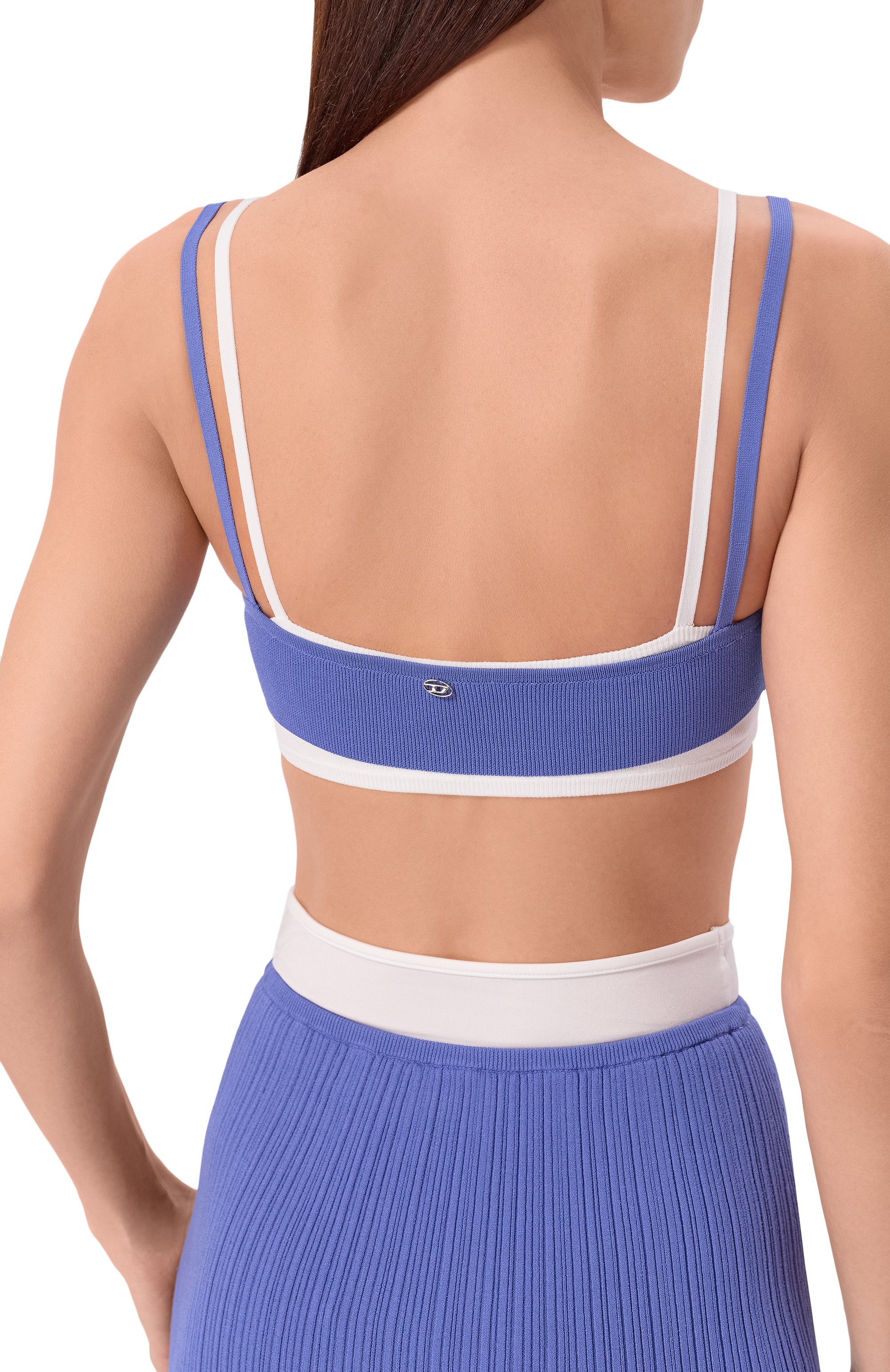 Топ из вискозы DIESEL синего цвета по цене 14250 руб., арт. A20831/0WICK, фото 5 Топ из вискозы DIESEL, арт. A20831/0WICK, фото 5