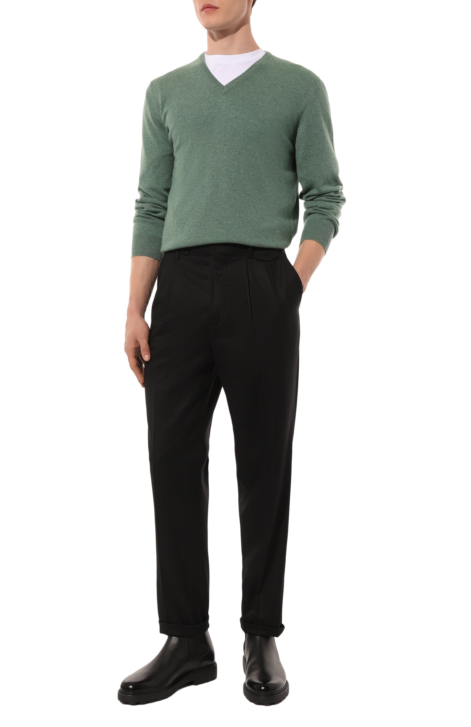 Шерстяные брюки BRUNELLO CUCINELLI, арт. ME226E1920, фото 2