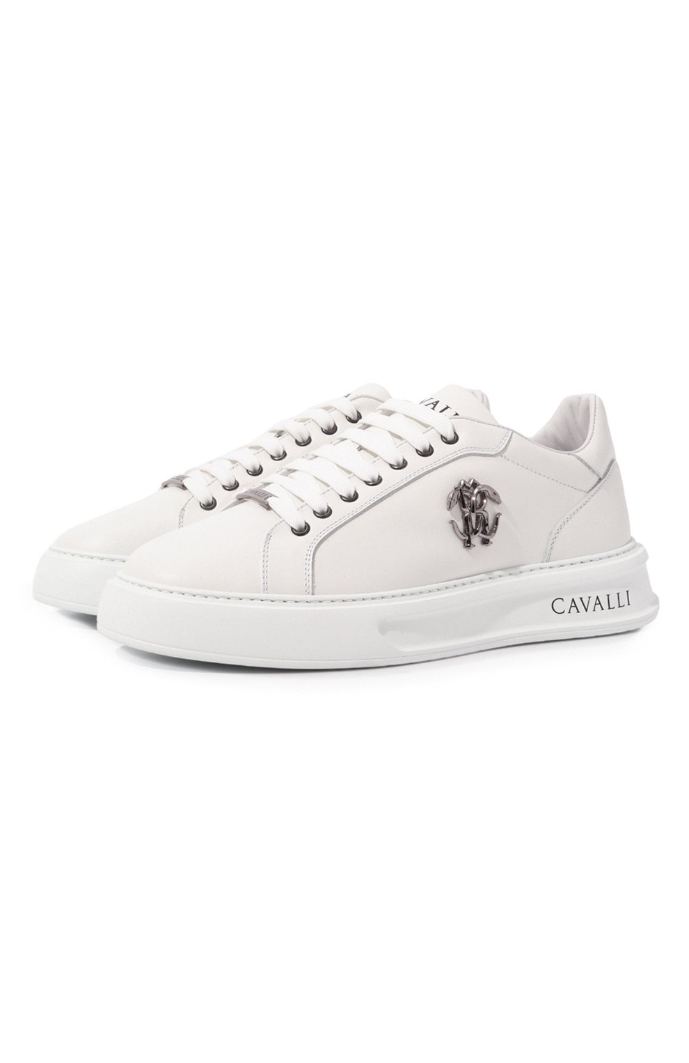 Кожаные кеды ROBERTO CAVALLI, арт. 18706 A, фото 1