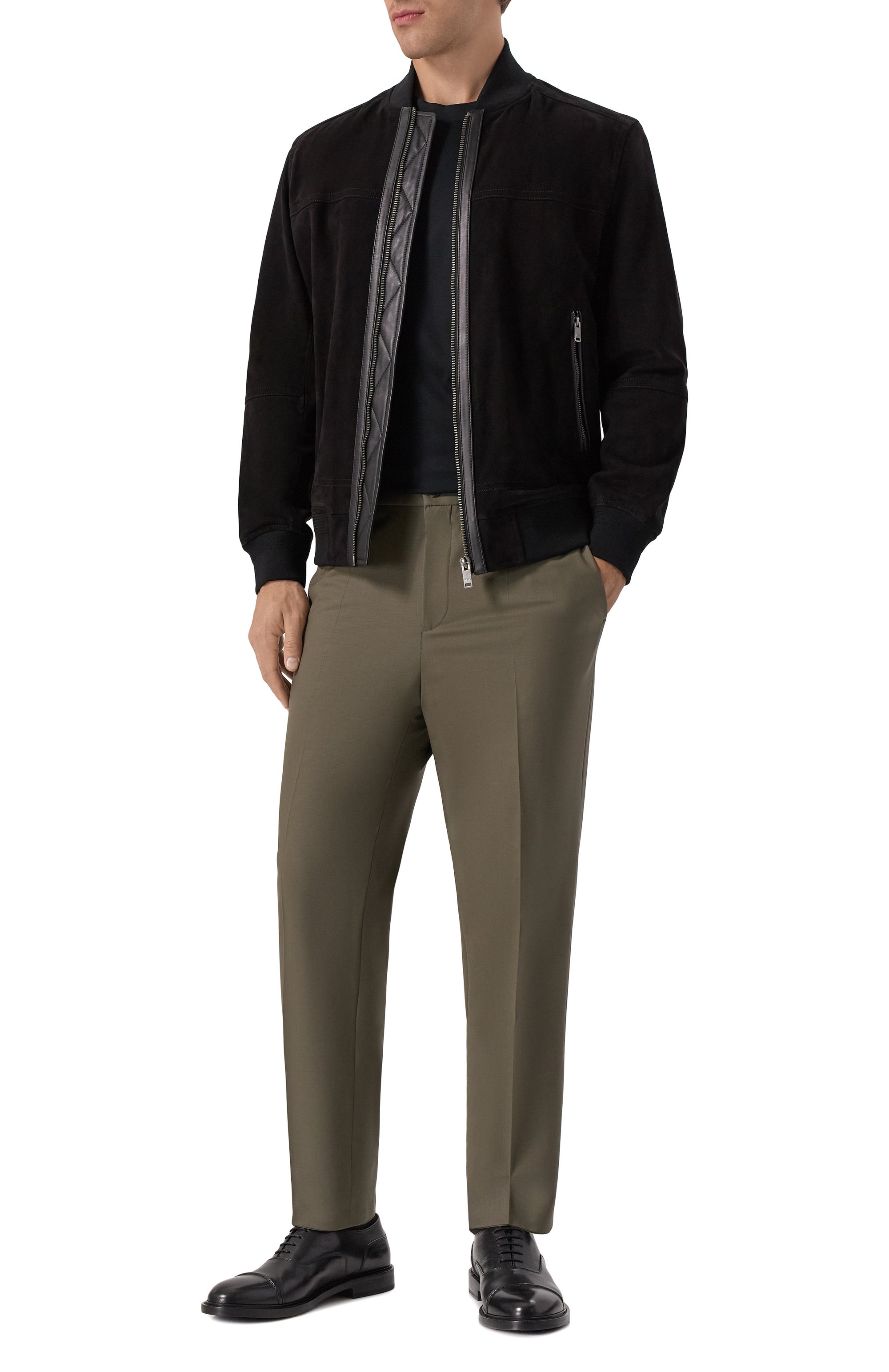 Замшевый бомбер BOSS ORANGE, арт. 50543505, фото 2