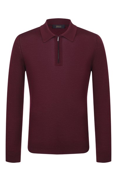 Мужское поло из шерсти и шелка ZILLI, арт. KZP001M0230VLSB00