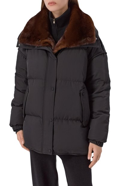 Пуховик с отделкой из норки YVES SALOMON, арт. M05080/A22X, фото 3