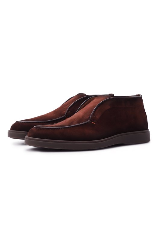 Замшевые ботинки Detroit Santoni MGDG17823DKTGEAA Коричневый MGDG17823DKTGEAA