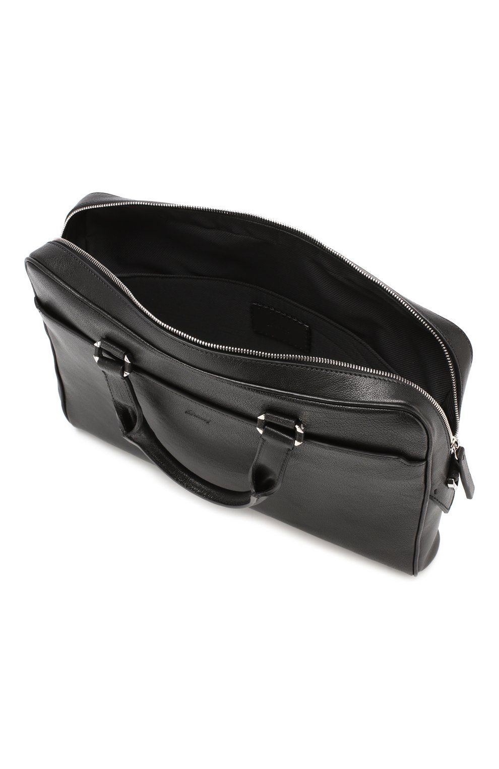 Кожаная сумка для ноутбука BRIONI черного цвета по цене 278000 руб., арт. 0ITX0L/07733, фото 4 Кожаная сумка для ноутбука BRIONI, арт. 0ITX0L/07733, фото 4
