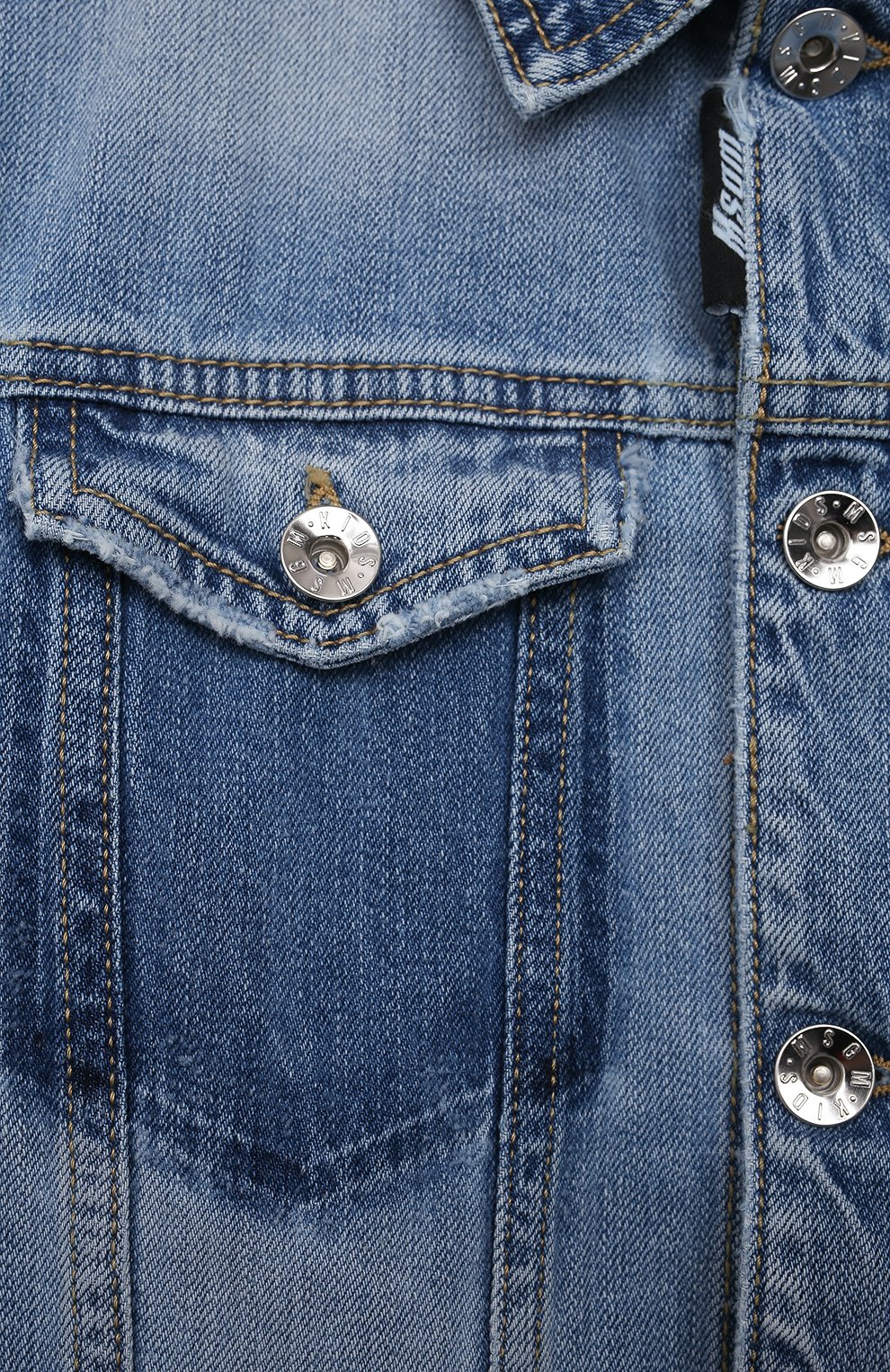 Джинсовая куртка MSGM KIDS, арт. MS027597, фото 3