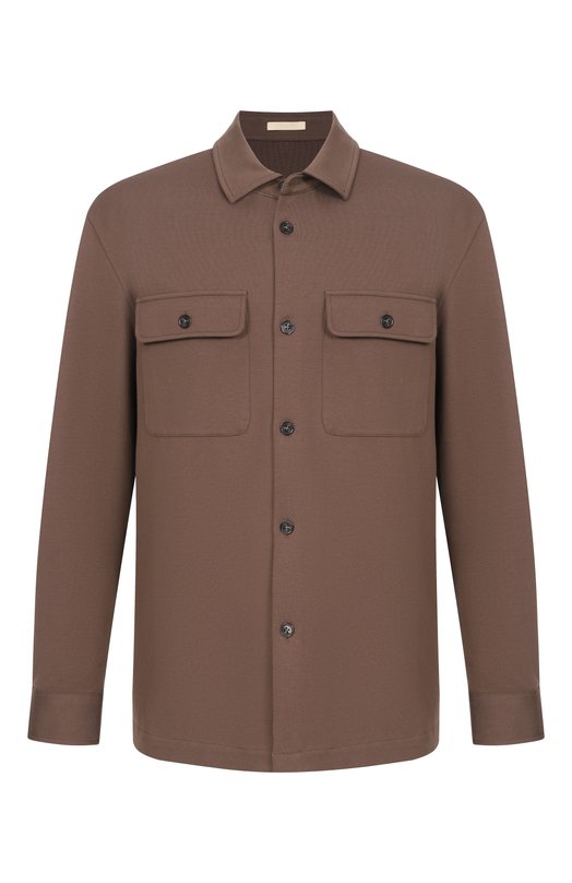 Хлопковая рубашка 12 STOREEZ 136581 Коричневый 136581