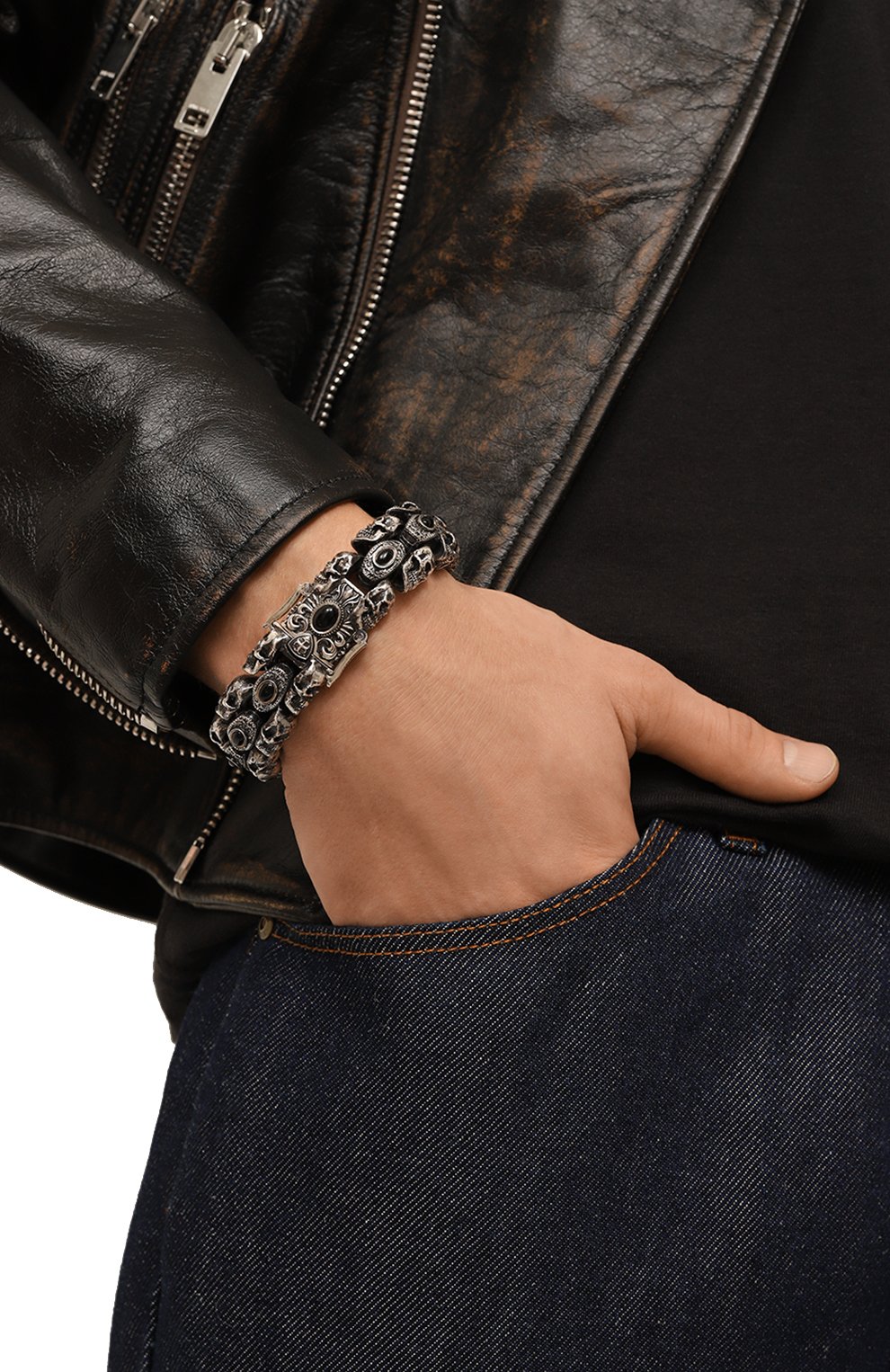 Браслет визирь GL JEWELRY серебряного цвета по цене 285010 руб., арт. M400007-S97-414, фото 2 Браслет визирь GL JEWELRY, арт. M400007-S97-414, фото 2