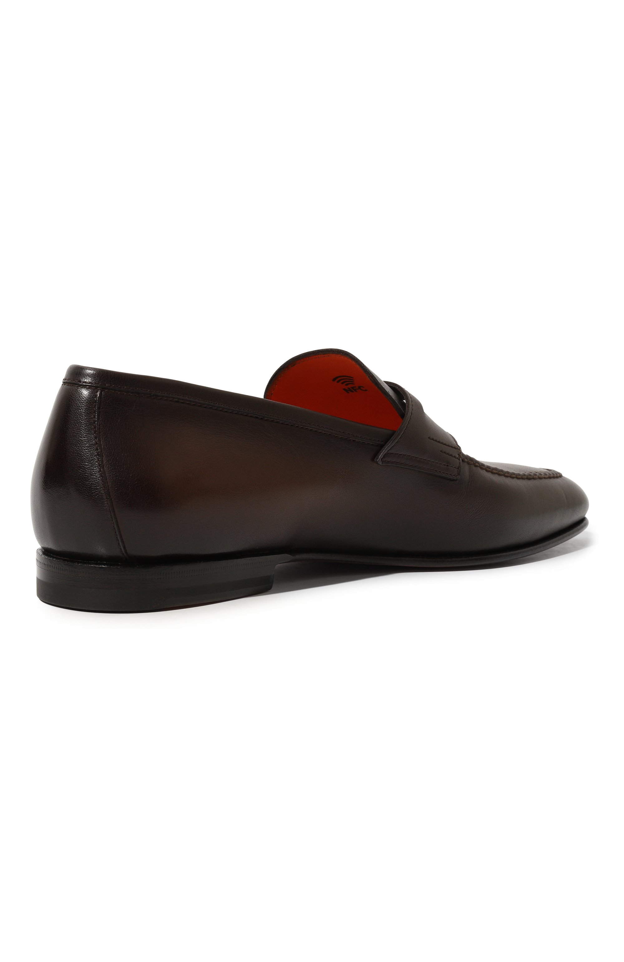 Кожаные пенни-лоферы carlos SANTONI, арт. MCNG15609SA3BSG8, фото 5