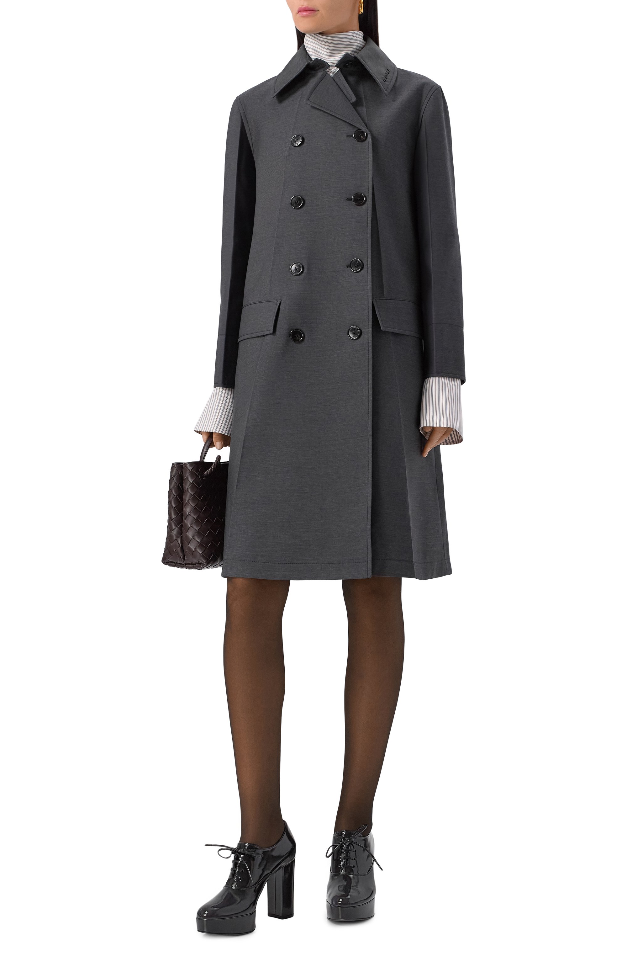 Шерстяное пальто GUCCI, арт. 827789/Z7A02, фото 2