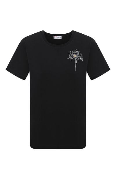 Женская хлопковая футболка REDVALENTINO, арт. VR0MG09V/5VU