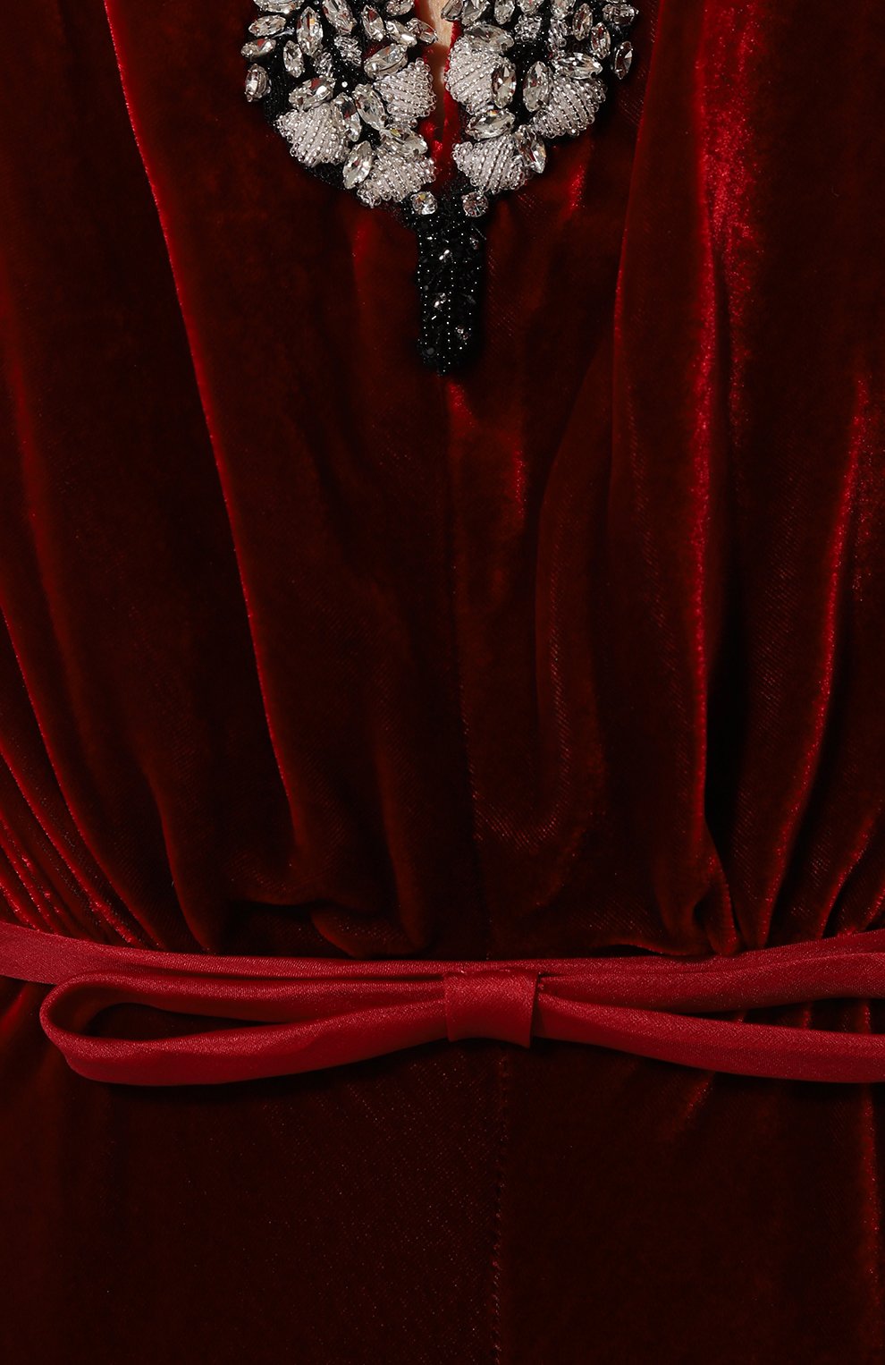 Бархатное платье GIAMBATTISTA VALLI бордового цвета по цене 468500 руб., арт. 24FWPVTE5110-23ALB, фото 5 Бархатное платье GIAMBATTISTA VALLI, арт. 24FWPVTE5110-23ALB, фото 5