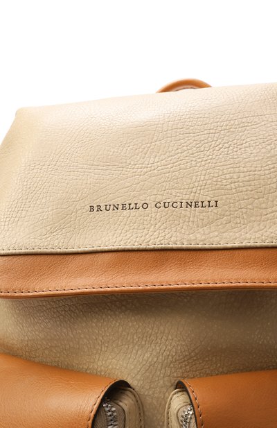Рюкзак BRUNELLO CUCINELLI бежевого цвета по цене 599500 руб., арт. MBIVBU325, фото 3 Рюкзак BRUNELLO CUCINELLI, арт. MBIVBU325, фото 3