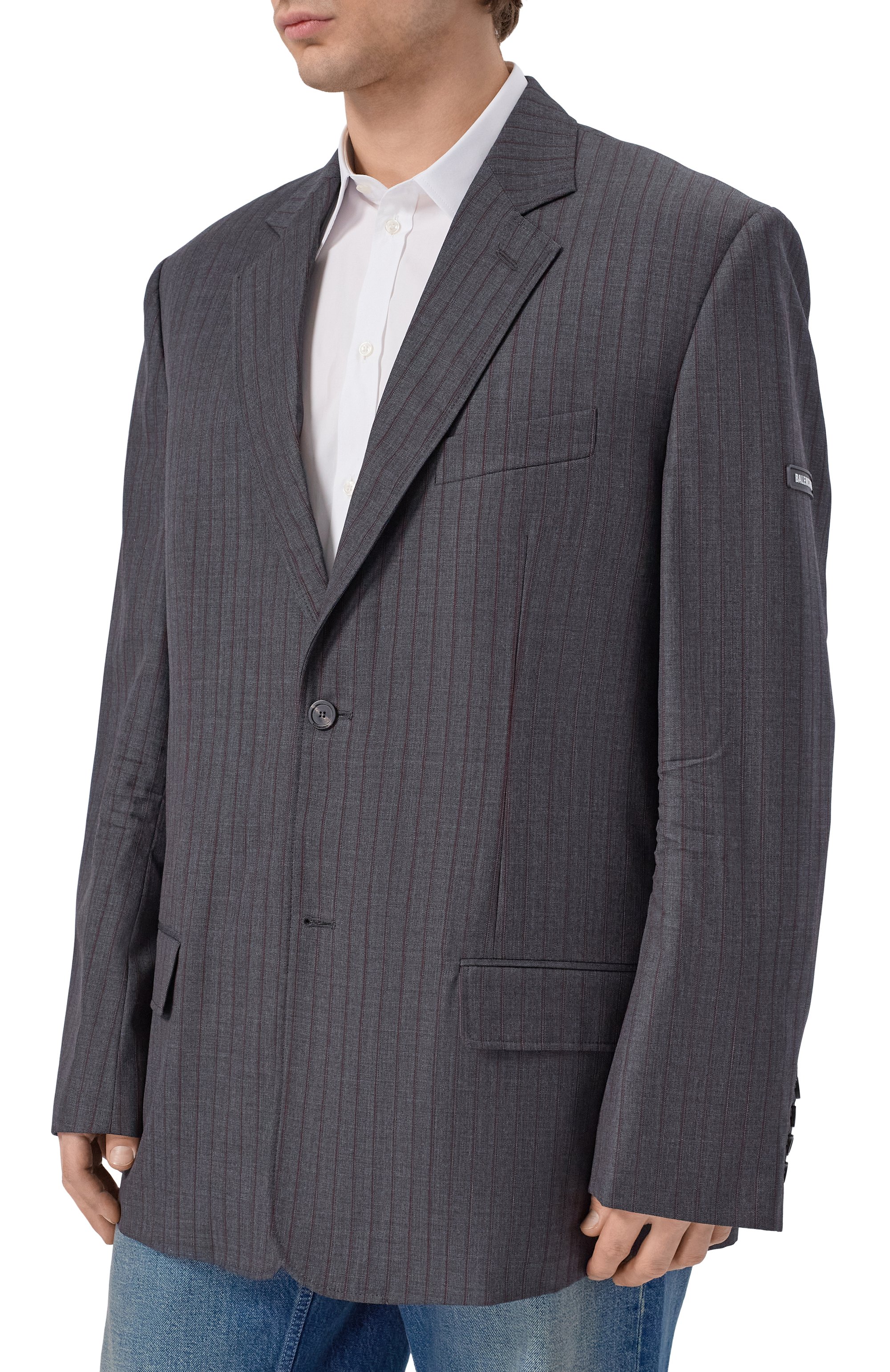 Шерстяной пиджак BALENCIAGA, арт. 850763/TPT05, фото 3