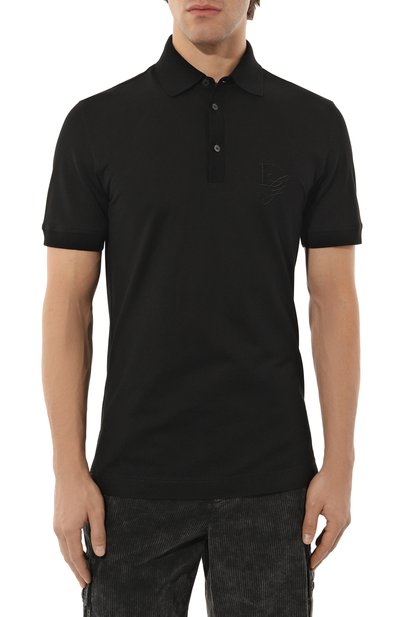 Хлопковое поло DOLCE & GABBANA, арт. G8SG0Z/G7N4P, фото 3