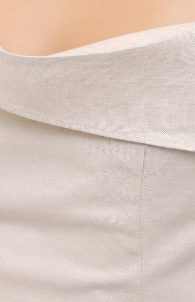 Платье из хлопка и льна JACQUEMUS, арт. 203DR20/128160, фото 5