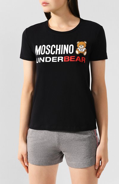 Хлопковая футболка MOSCHINO, арт. A1904/9003, фото 3