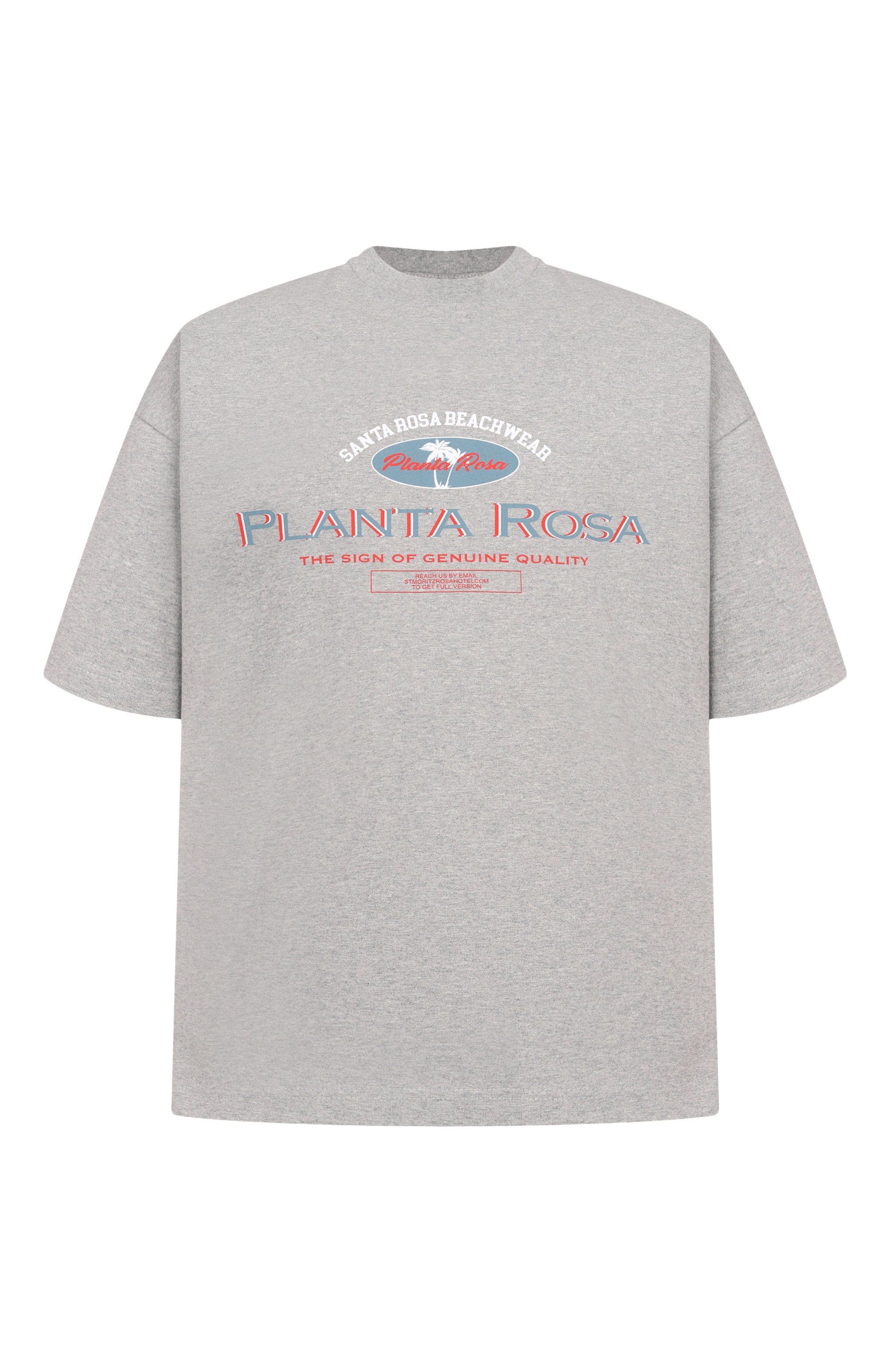 Хлопковая футболка PLANTA ROSA, арт. PR/T02/MINIPALM-WHITE/300, фото 1