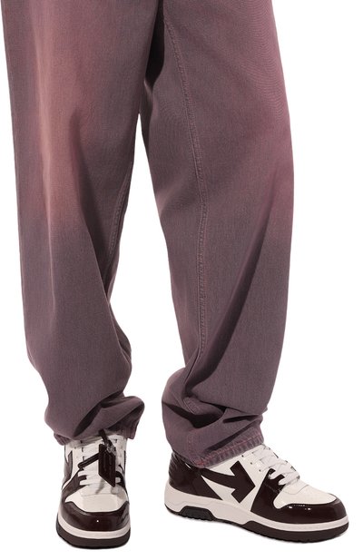 Кожаные кеды out of office OFF-WHITE, арт. OMIA189F22LEA0060128, фото 3
