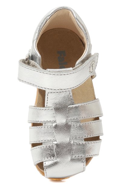 Кожаные сандалии FALCOTTO серебряного цвета по цене 9550 руб., арт. 1500736/16/18-26, фото 4 Кожаные сандалии FALCOTTO, арт. 1500736/16/18-26, фото 4