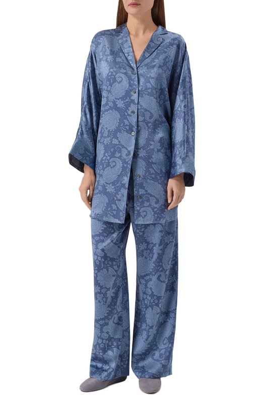 Шелковые брюки Zimmerli 6100-17009 Голубой  6100-17009 Фото 2