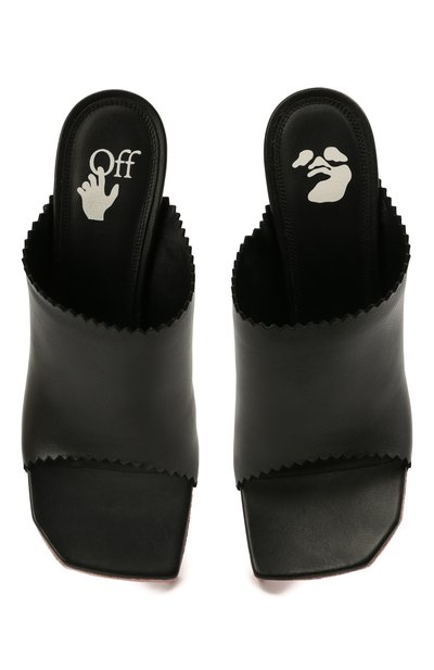 Кожаные мюли OFF-WHITE, арт. 0WIJ009R21LEA0011000, фото 5